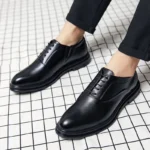 Men’s Classic Leather Oxford Brogues – Business & Wedding Shoes - Image 7