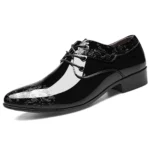 Men’s Black Leather Oxford Shoes – Formal, Business & Wedding Wear - Image 6