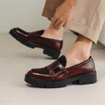 Men’s Leather Loafers – Thick-Soled Business & Casual Slip-On Shoes - Image 3