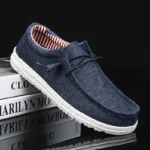 Men’s Casual Slip-On Canvas Loafers – Comfortable Walking Shoes - Image 2