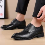 Luxury Men’s Crocodile Leather Oxfords – Dress, Business & Wedding Shoes - Image 5
