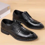 Luxury Men’s Crocodile Leather Oxfords – Dress, Business & Wedding Shoes