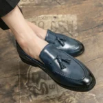 Men’s Leather Brogue Shoes – British Tassel Formal & Business Dress - Image 6