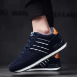 Men’s Artificial Leather Casual Sneakers Lace-Up Breathable Lightweight Outdoor Shoes - Image 7