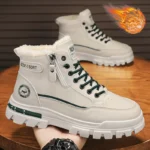 Men’s Winter Snow Boots – Plush Warm High-Top Outdoor Shoes - Image 4