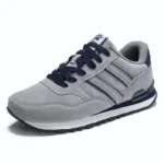 Men’s Artificial Leather Casual Sneakers Lace-Up Breathable Lightweight Outdoor Shoes - Image 2