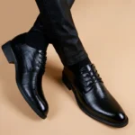 Men’s Black Leather Formal Shoes – Pointed Toe Office, Party Wear - Image 5