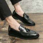 Men’s Leather Brogue Shoes – British Tassel Formal & Business Dress - Image 7