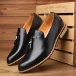 Men’s Luxury Leather Oxford Shoes – Formal Office, Wedding, and Dress Loafers - Image 7