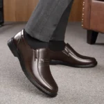 Men’s Handmade Genuine Leather Loafers – Slip-On Business & Casual Shoes - Image 3