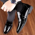 Luxury Men’s Leather Brogue Oxford Shoes – Retro Carved Lace-Up Dress Shoes - Image 5