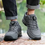 Men’s Outdoor Sports Shoes – Anti-Slip Hiking Shoes with Rotating Buckle