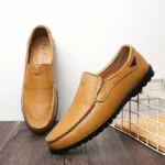 Men’s Leather Casual Loafers – Slip-On Oxford Shoes for Business and Daily Wear - Image 5