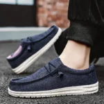 Men’s Casual Slip-On Canvas Loafers – Comfortable Walking Shoes - Image 4