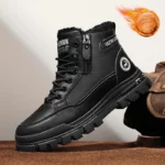 Men’s Winter Snow Boots – Plush Warm High-Top Outdoor Shoes - Image 7