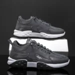 Men’s Thick Sole Sneakers – Lace-Up Outdoor Running Shoes - Image 6