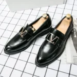 Men’s Leather Loafers – Comfortable Slip-On Boat Shoes for Casual Wear - Image 4