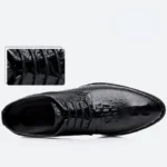 Luxury Men’s Crocodile Leather Oxfords – Dress, Business & Wedding Shoes - Image 7