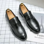 Men’s Classic Leather Slip-On Loafers – Casual, Business, and Wedding Dress Shoes - Image 4