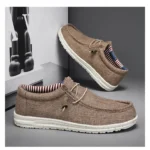 Men’s Casual Slip-On Canvas Loafers – Comfortable Walking Shoes