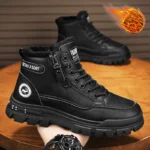 Men’s Winter Snow Boots – Plush Warm High-Top Outdoor Shoes - Image 3
