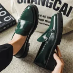 Men’s Leather Loafers – Thick-Soled Business & Casual Slip-On Shoes - Image 4