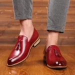 Men’s Luxury Leather Oxford Shoes – Formal Office, Wedding, and Dress Loafers - Image 5