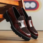 Men’s Leather Loafers – Thick-Soled Business & Casual Slip-On Shoes