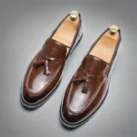 Men’s Leather Brogue Shoes – British Tassel Formal & Business Dress - Image 3