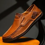 Men’s Leather Loafers – Handmade Breathable Slip-On Driving Shoes - Image 3