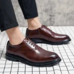 Men’s Classic Leather Oxford Brogues – Business & Wedding Shoes - Image 5
