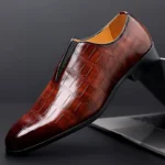 Men’s PU Leather Business Loafers – Comfortable Classic Casual Shoes - Image 5