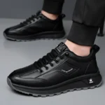 Men’s Genuine Leather Casual Shoes – Thick Sole Outdoor Oxford Style - Image 2