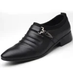 Classic Men’s Leather Slip-On Dress Shoes – Pointed Toe Business & Wedding Wear - Image 6