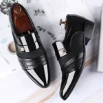 Men’s Slip-On Leather Oxford Shoes – Classic Business & Dress Wear - Image 2