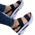 Women Summer Wedge Sandals Low Platform Heeled Casual Fashion Shoes - Image 7