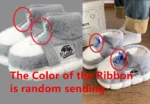 Men and Women Winter Slippers Plush Lined Platform High Top Shoes - Image 7