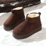 Women Winter Boots Sheepskin Wool Low Cut Warm Fur Snow Shoes - Image 6
