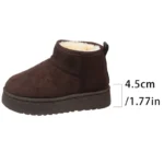 Women Winter Boots Sheepskin Wool Low Cut Warm Fur Snow Shoes - Image 7