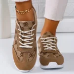 Women Breathable Casual Shoes Thick Sole Round Toe Fashion Sneakers - Image 3