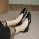 Women Square Toe Low Heel Shoes Shallow Cut Casual Spring Autumn Shoes - Image 4