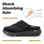 Women Orthopedic Slippers Wide Fleece Lined Arch Support Slip On - Image 3