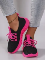 Women Color Block Casual Sports Shoes Breathable Lightweight Comfortable Sneakers - Image 3