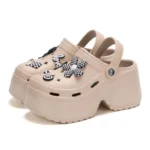 Women Chunky Platform Sandals Closed Toe Summer Soft Non-Slip Shoes