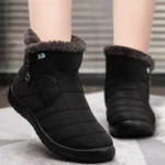 Women Winter Snow Boots Waterproof Warm Fur Flat Casual Cotton Shoes