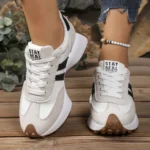 Women Casual Lace Up Sneakers Spring Autumn Thick Sole Comfortable Shoes
