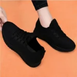 Women Platform Sneakers Breathable Non-Slip Casual Korean Running Shoes - Image 4