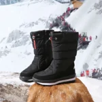 Men and Women Winter Snow Boots Fleece Lined Waterproof Non-Slip Shoes - Image 3