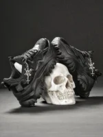 Women Casual Vulcanized Sneakers Platform High Heels Halloween Punk Shoes - Image 2