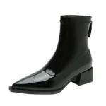 Women Vintage Ankle Boots Low Heel Short Spring Autumn Shoes - Image 6
